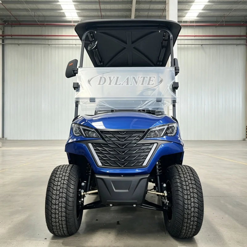 

2 Seater Color Electric Utility Golf Cart Club Car Equipped with 60V Powerful Motor for Scenic Area Sightseeing