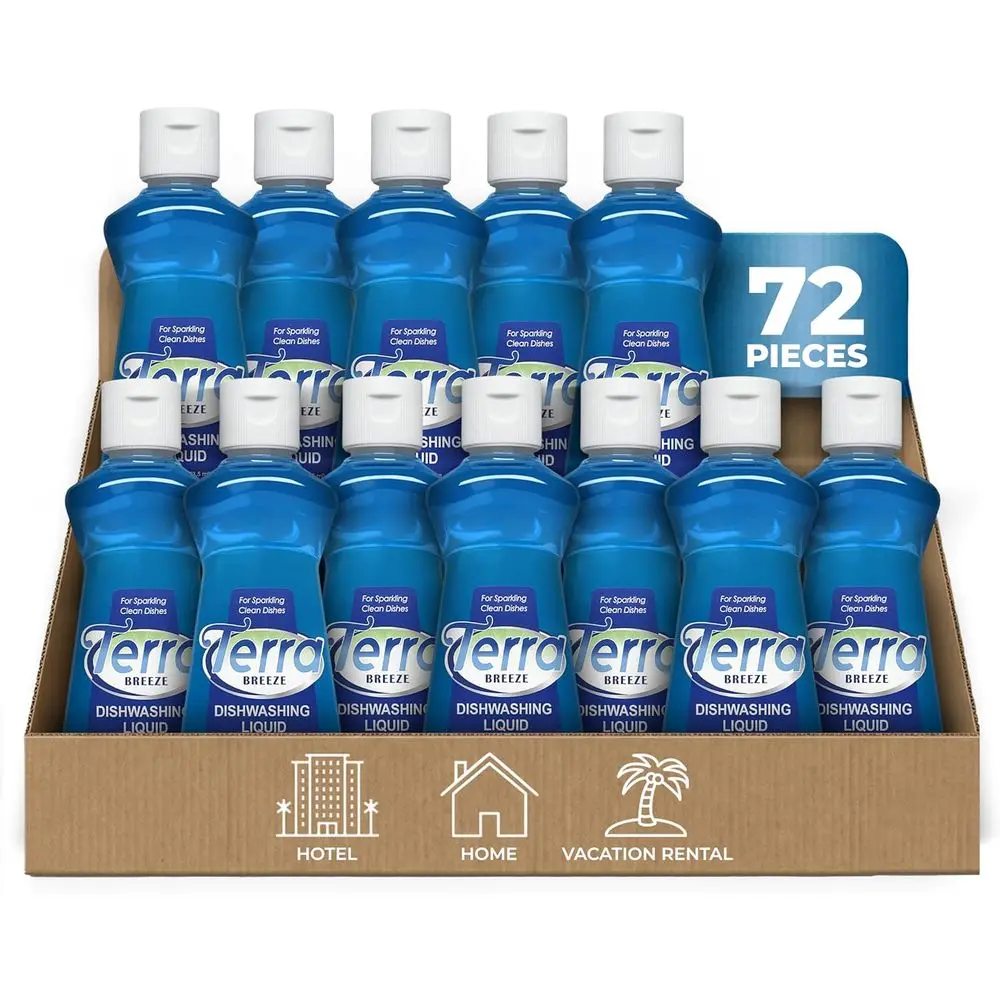 

Travel Size Dishwashing Liquid - 3.5 oz Detergent for Kitchen Soap (Case of 72)