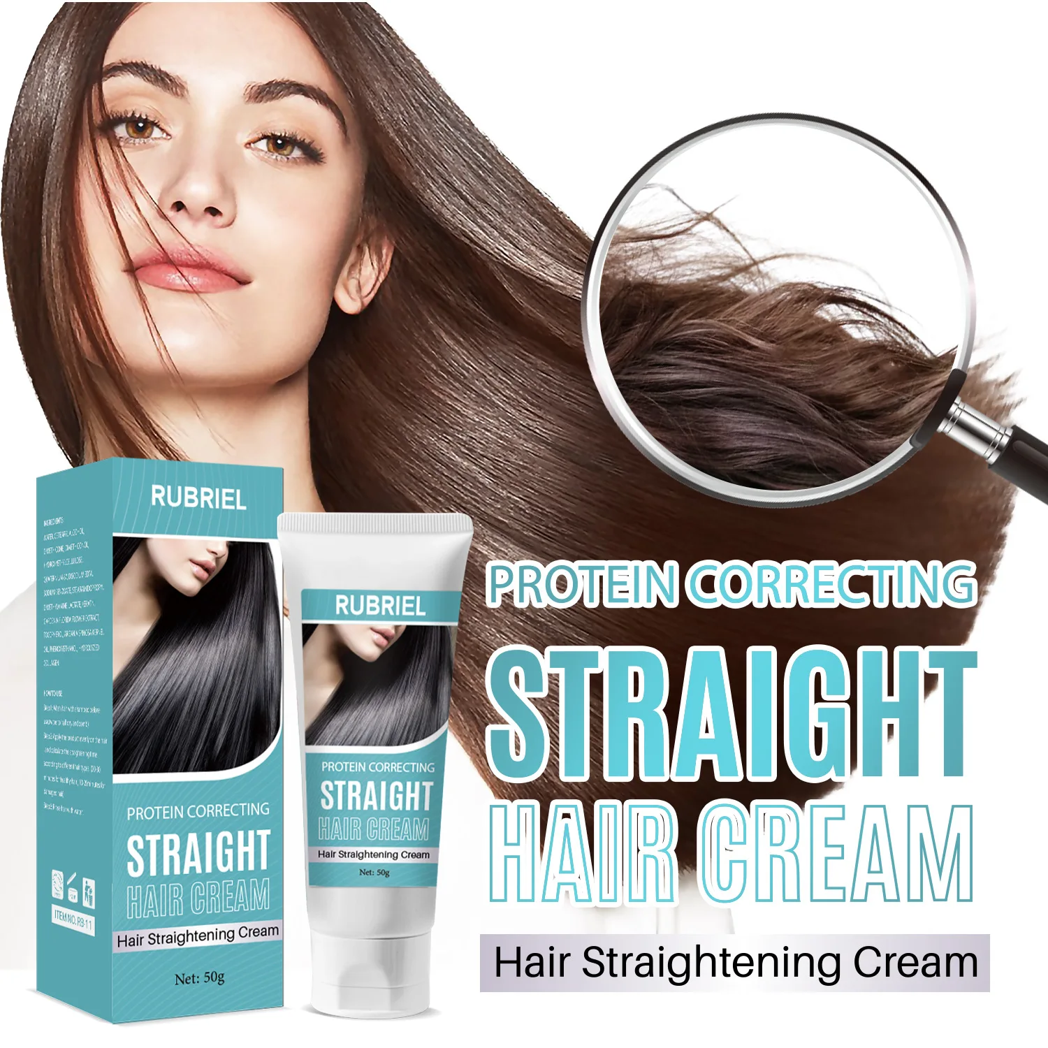 

Straight Hair Cream Protein Corecting Repair Improve Quality Nutrient Intense Hair Care