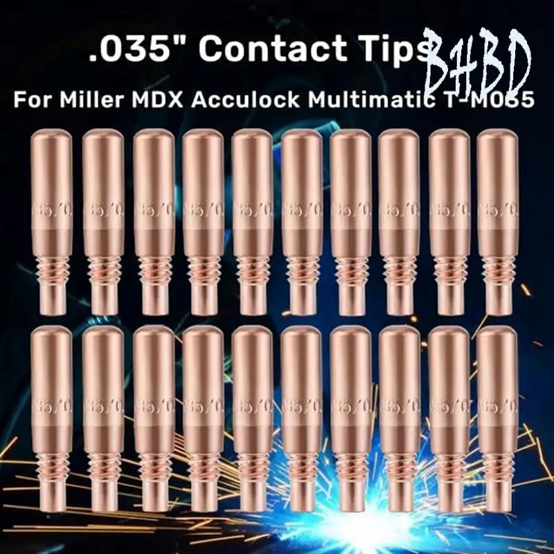 

Сварочные контактные насадки BHBD-MIG 0,9 мм для горелки MIG серии Miller MDX с диффузором Miller MDX D-M100 D-M250 T-M035