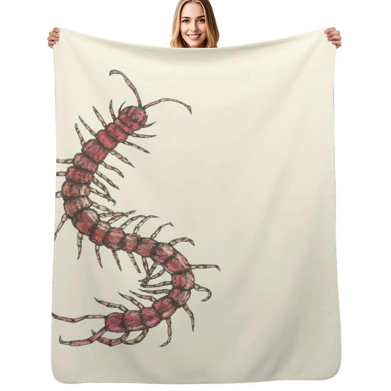 

Centipede Throw Blanket Color Fast Cozy Throw Blanket