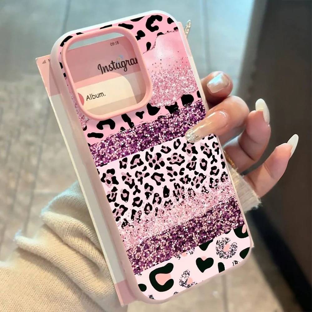 Luxuriöse Leopardenmuster-Hülle für iPhone 17 15 16 14 Pro Max Case Plus für iPhone 13 11 12 ProMax XS XR 8 Plus Sturzsichere INS-Hüllen – Detail 1