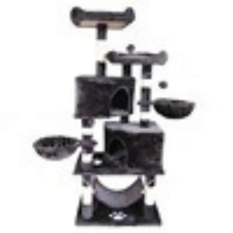Large cat climbing frame can be split flannel nest scratching column pet supplies toy jumping platform luxury villa