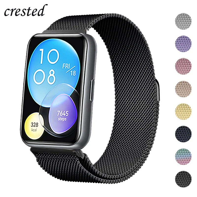 

Magnetic band For Huawei Watch FIT 2 Strap stainless steel watchband metal Loop belt correa bracelet Huawei Watch fit2 Strap