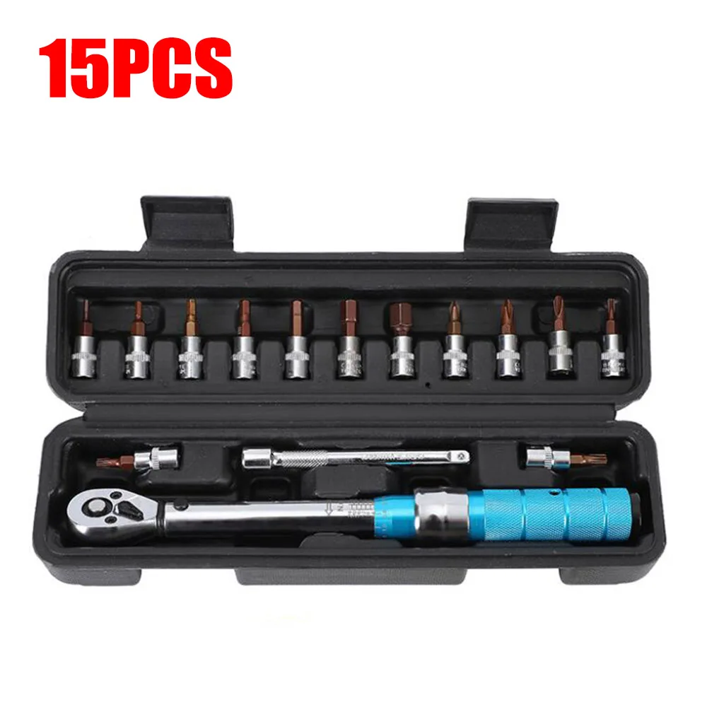 1/15/18/25PC Ratchet Torque Wrench Set 1/4\