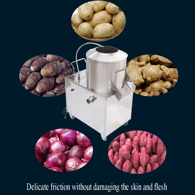 Stainless Steel Commercial Potato Peeling Machine Electric Industrial Potato Peeler Machine