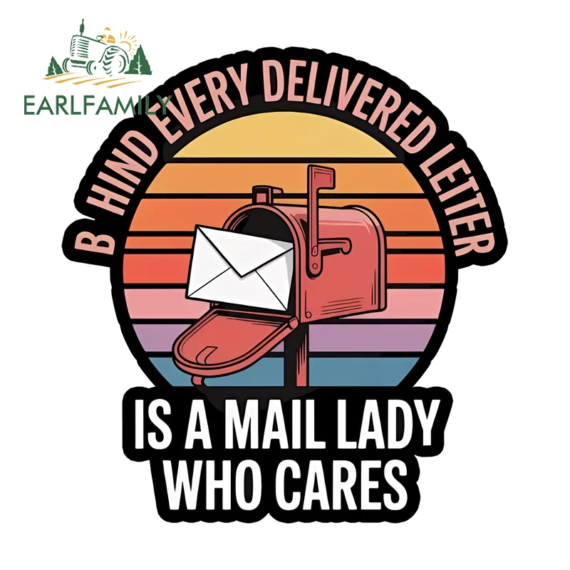 

EARLFAMILY Is A Mall Lady Who Cares Text Stickers Interesting Anime Windshield Rear Windshield Decal Sunscreen Vinyl Car Gadget