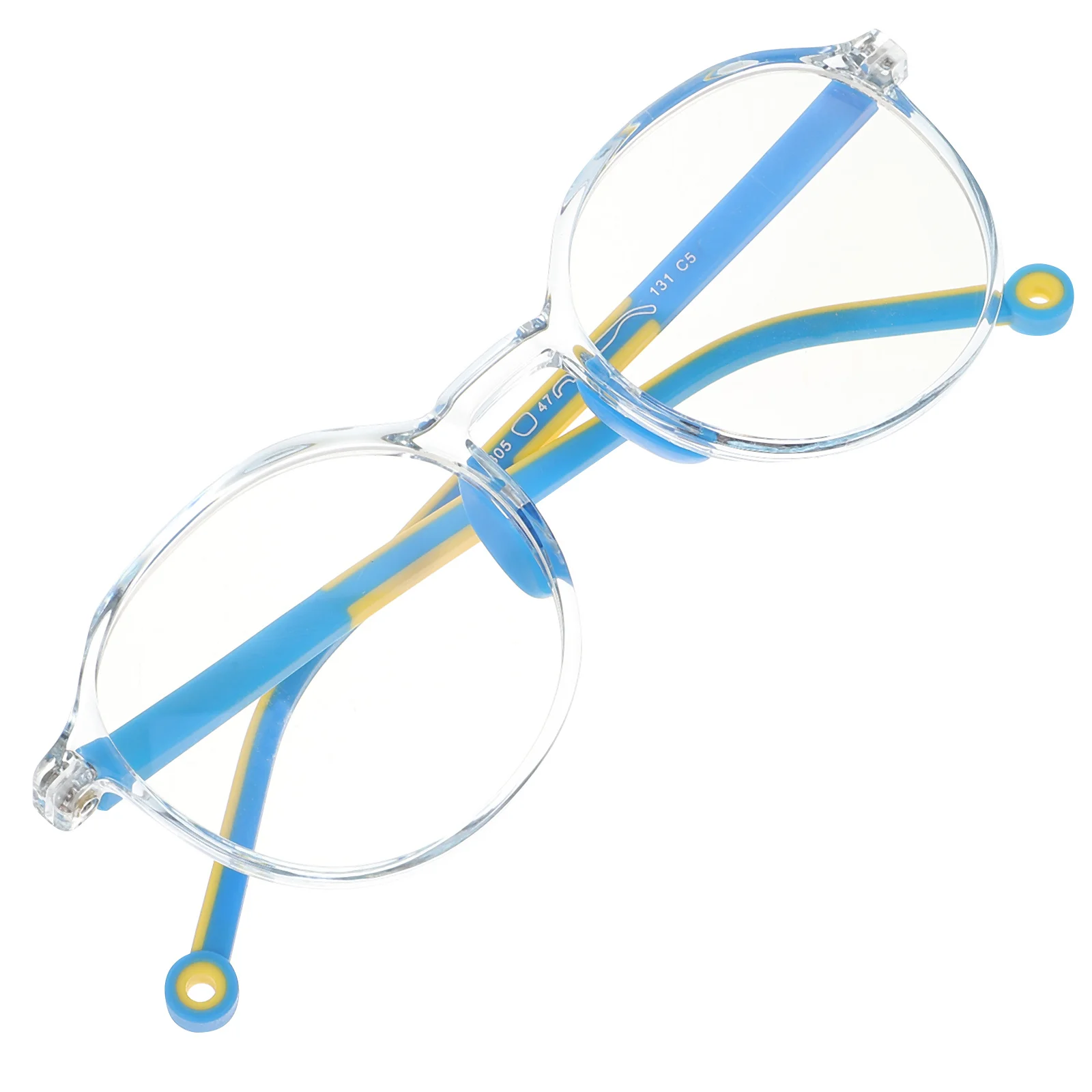 

Kids Blue Light Blocking Glasses Tr90 Material Durable Boys Girls One Size Fits Most for Computer Gaming Watching Eye