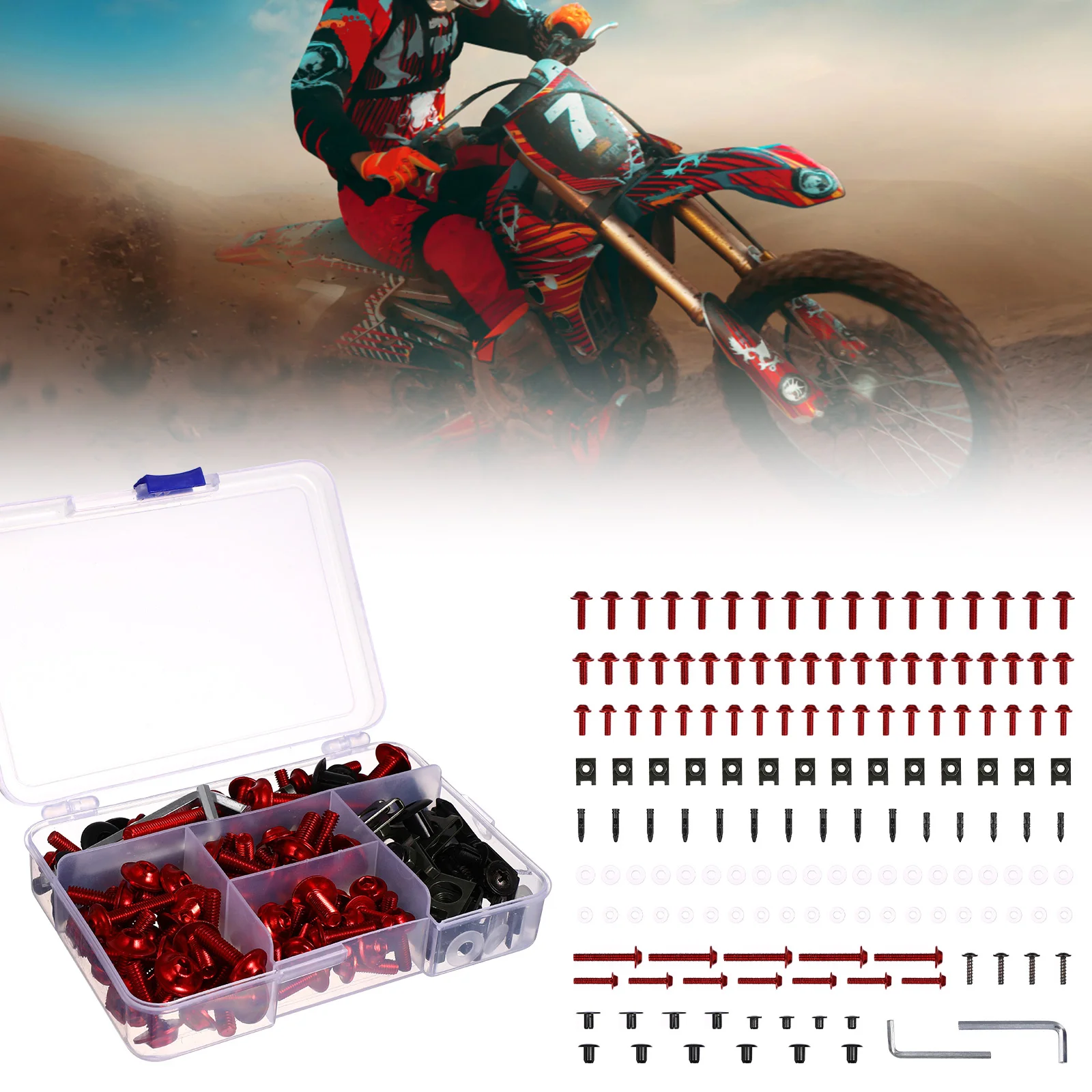 

149 pcs Motorcycle Accessories Stainless Steel Plastic Fasteners Kit For Windshield Fairing Fuel Tank Cover Bolts Nuts Screws