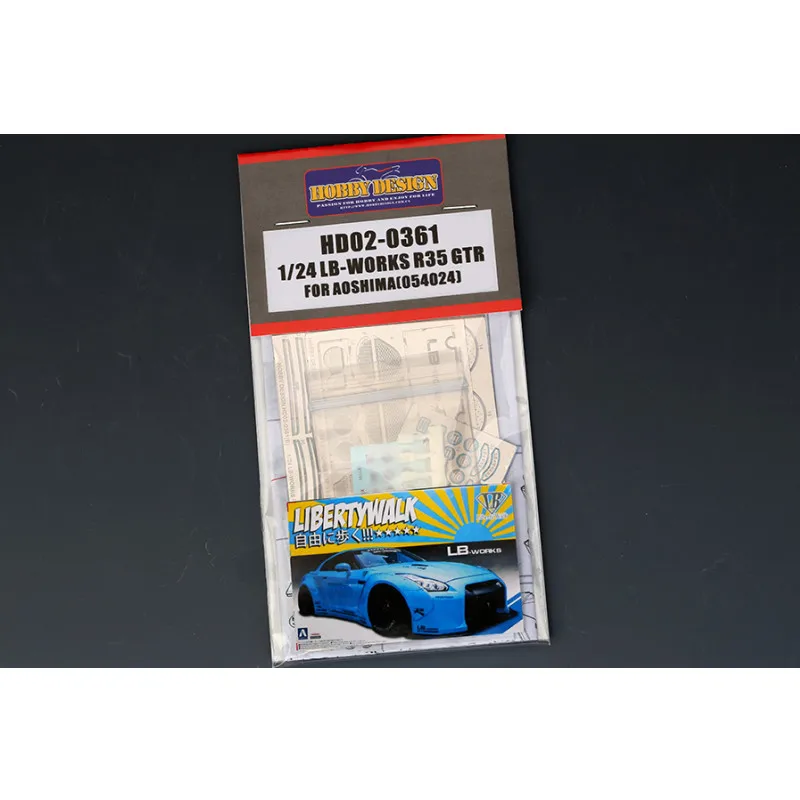 

Hobby Design HD02-0361 1/24 LB-Works R35 GTR Detail-up Set For T 14074 Model Modifications Hand Made ModelA 054024（PE+Resin)