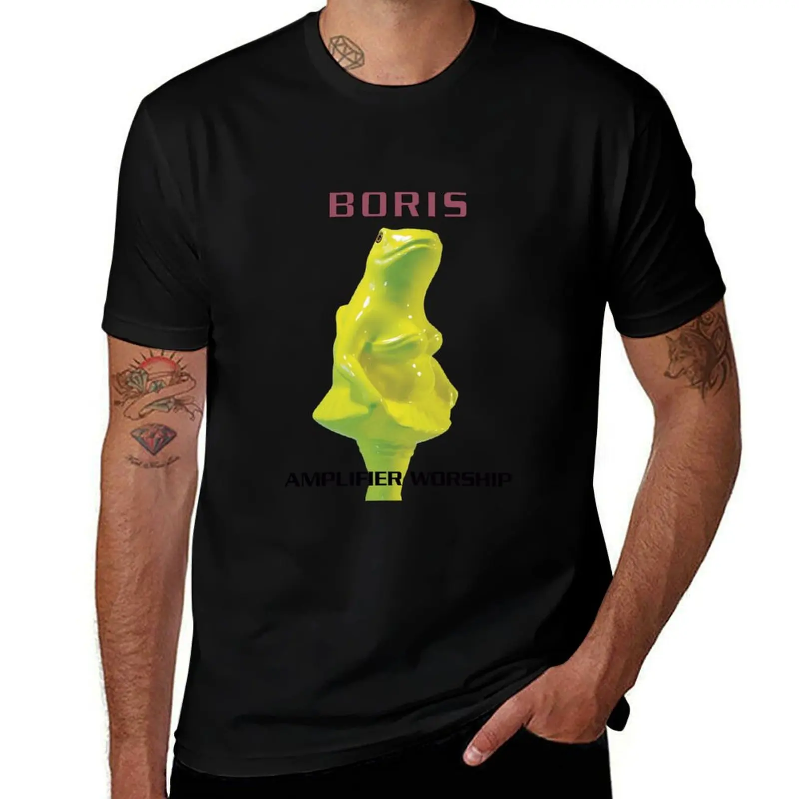 Boris - Amplifier Worship - Stoner Metal - Drone T-Shirt Classic Basic Casual T-Shirt