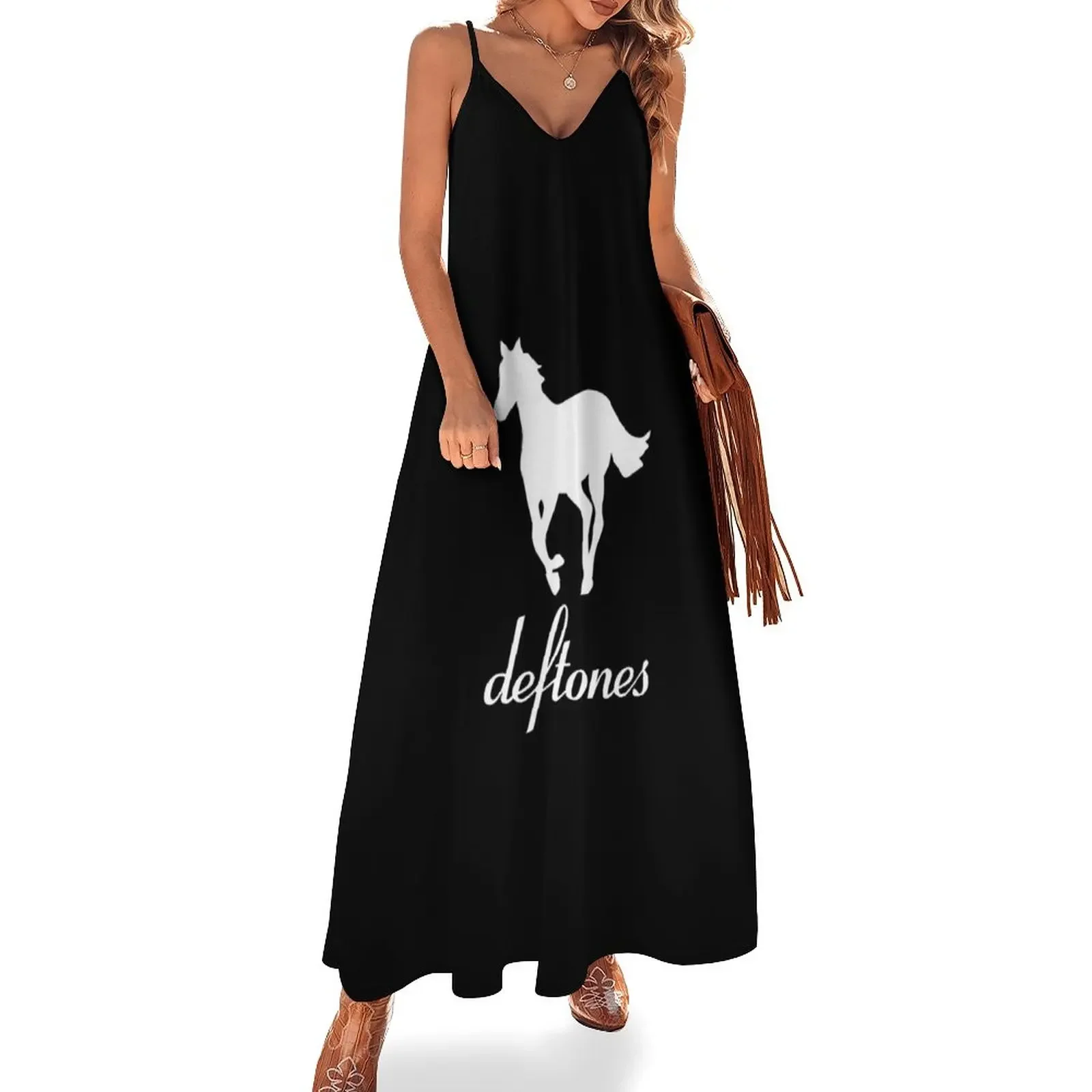 

WHITE PONY Sleeveless Dress Summer dresses for women Party dresses for women Dress