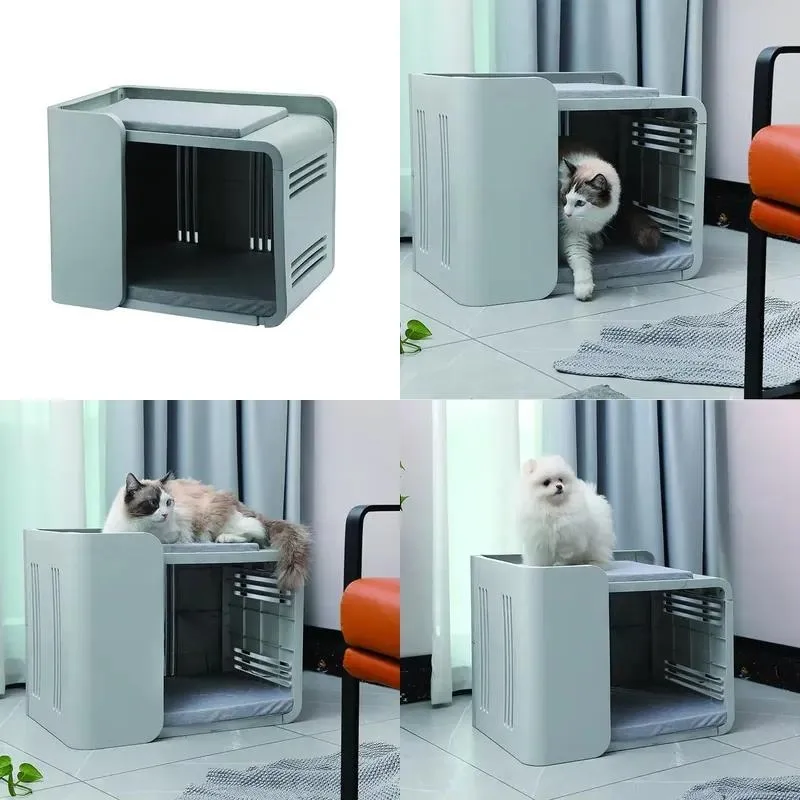 Medium Removable Plastic Pet Kennel for Indoor Use Suitable for Puppies and Cats