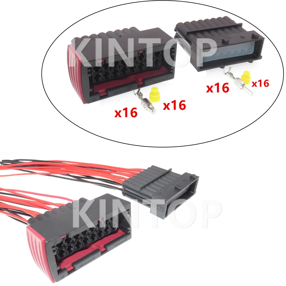 

1 Set 16 Pins 1-965427-1 AC Assembly Car Electrical Connector Automobile Electric Cable Plug Auto ECU Connector 1-964449-1