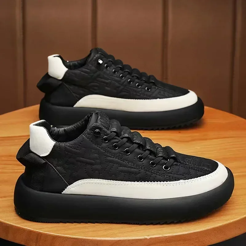 2023 Designer Male Casual Board Shoe Man\'s Vulcanize Shoe Men Chunky Sneakers Fashion Light Non-slip Luxury Brand Men\'s Tennis