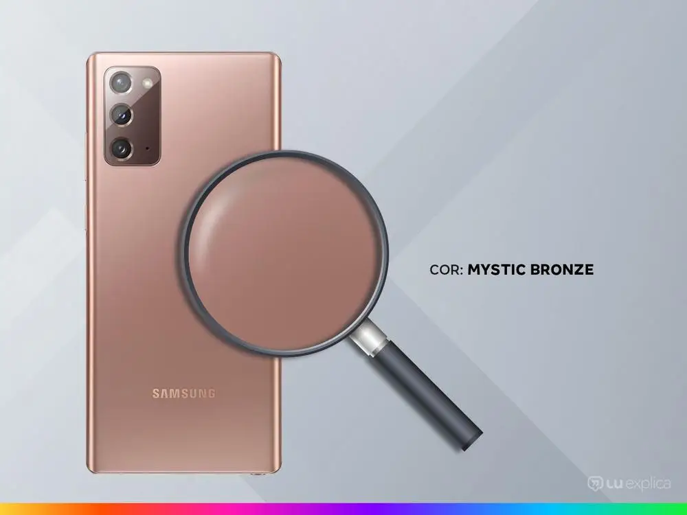 الهاتف الذكي Samsung Galaxy Note20 256GB Mystic Bronze 8GB RAM Screen 6,7 بوصة كاميرا. ثلاثي + صورة شخصية 10 ميجابكسل