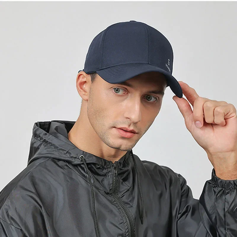 Men Four Seasons Quick Dry Waterproof Baseball Cap Hard-top Breathable Wicking Sweat Hat Women Outdoor Adjustable Snapback Caps