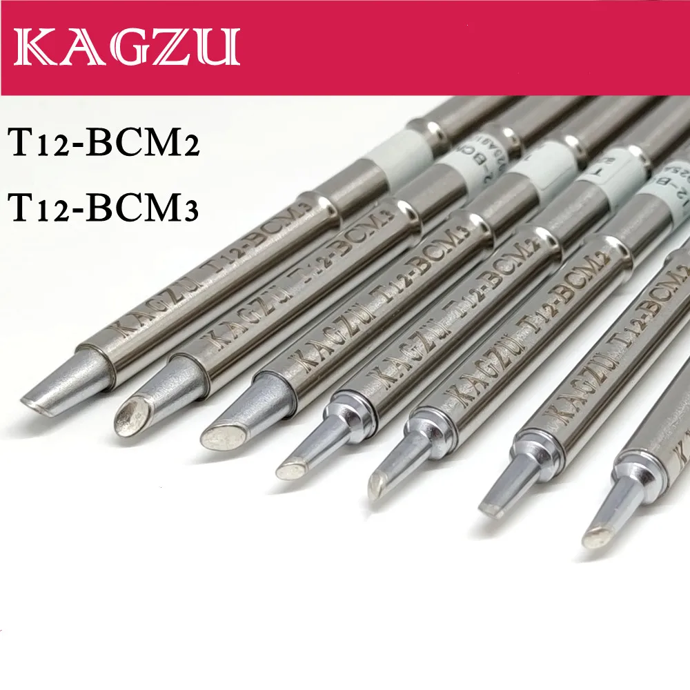 TaiwanT12 BCM2/BCM3 Electric Soldering Iron Tip  Soldering Iron Tip Bevel with indent horseshoe-shaped  with groove