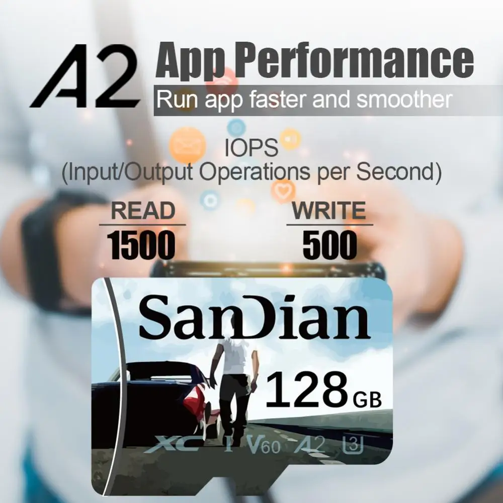 2TB Extreme PRO A2 U3 V30 4K Flash Memory Card 128GB 256GB 512GB Micro TF/SD Card 1TB Flash TF Card For Nintendo Switch