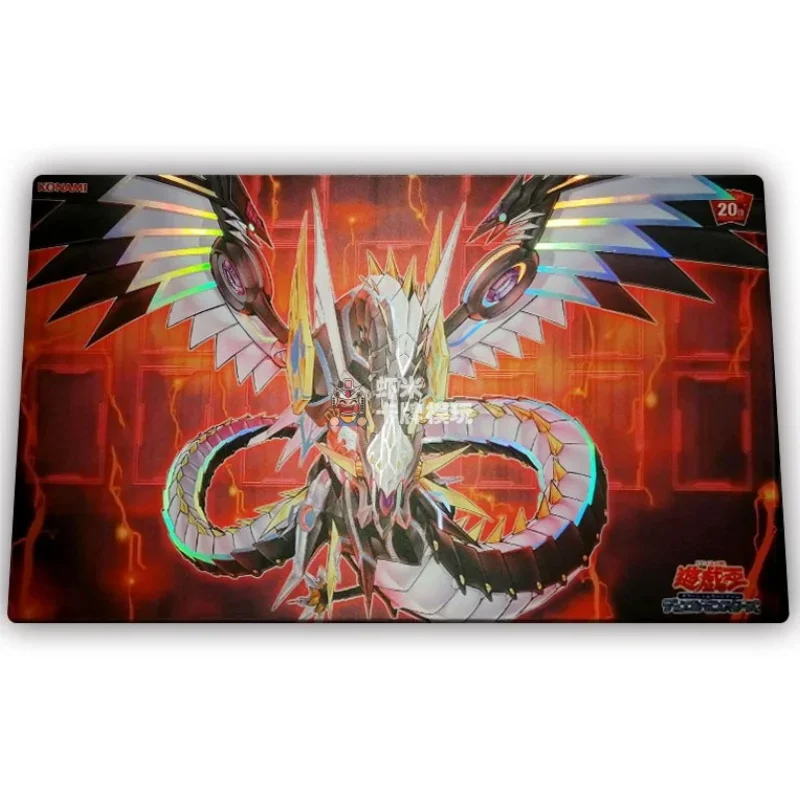 Yu-Gi-Oh! Flash Card Pad Cyber Dragon Infinity Sky Thunder Dragon Diy Action Toy Figures Anime Game Collection Single Battle Mat