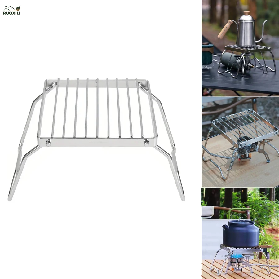 Camping Campfire Grill, Portable Folding Charcoal BBQ Grill, Heavy Duty Firepit Grill for Outdoor Cooking,Bonfire,Patio,Backyard