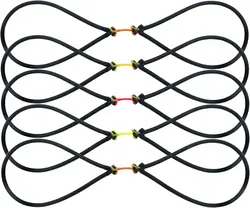 5pcs Powerful Fishing Slingshot Tube Rubber Bands 5mm Thickness for Archery Slingbow Hunting Fish Arrows Bowfishing Broadheads
