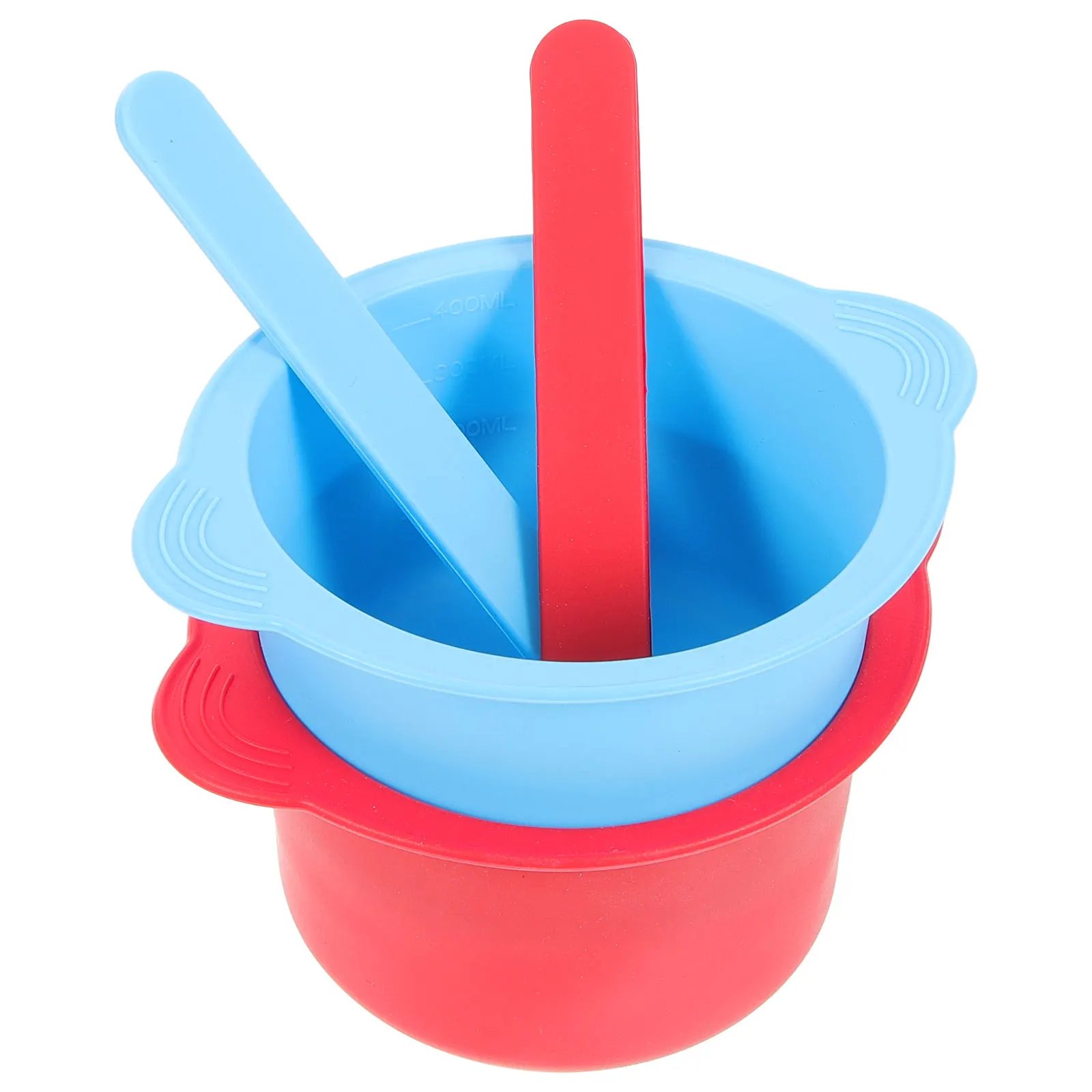

2 Pcs Silicone Wax Bowl Depilatory Hair Removal Waxing Liner Silica Gel