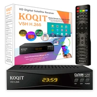 Koqit V5H H265 HEVC DVB S2 Receptor de satélite Smart Meecast Receptor de TV FTA Digital DVB-S2 Receptor de TV satélite Buscador de satélite