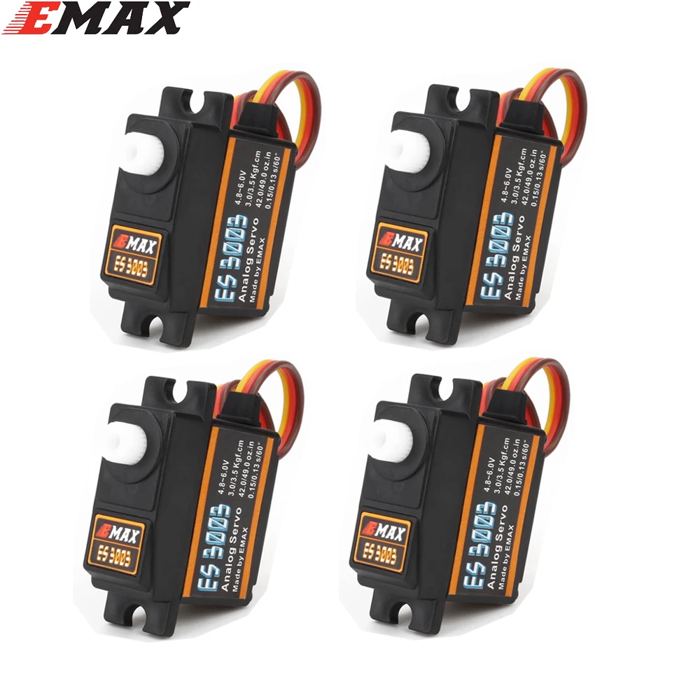 EMAX – engrenage en plastique et métal, 17g, 3.5kg, Servo analogique pour avion F3A 3D RC ES3103, mise à niveau