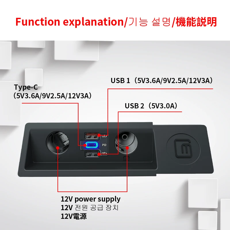 Allume-cigare à Charge rapide, double USB et type-c PD3.0 2.0, pour téléphone iPhone Xiaomi, Volkswagen Passat B8/ARTEON