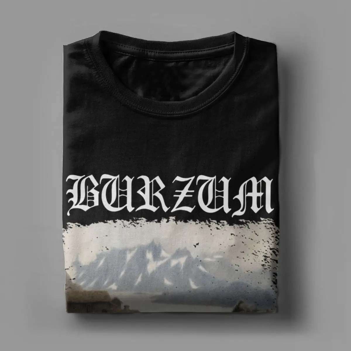 Burzum Scary Ghost T Shirts Men 100% Cotton Fashion T-Shirt Crewneck Tees Short Sleeve Clothing Printing