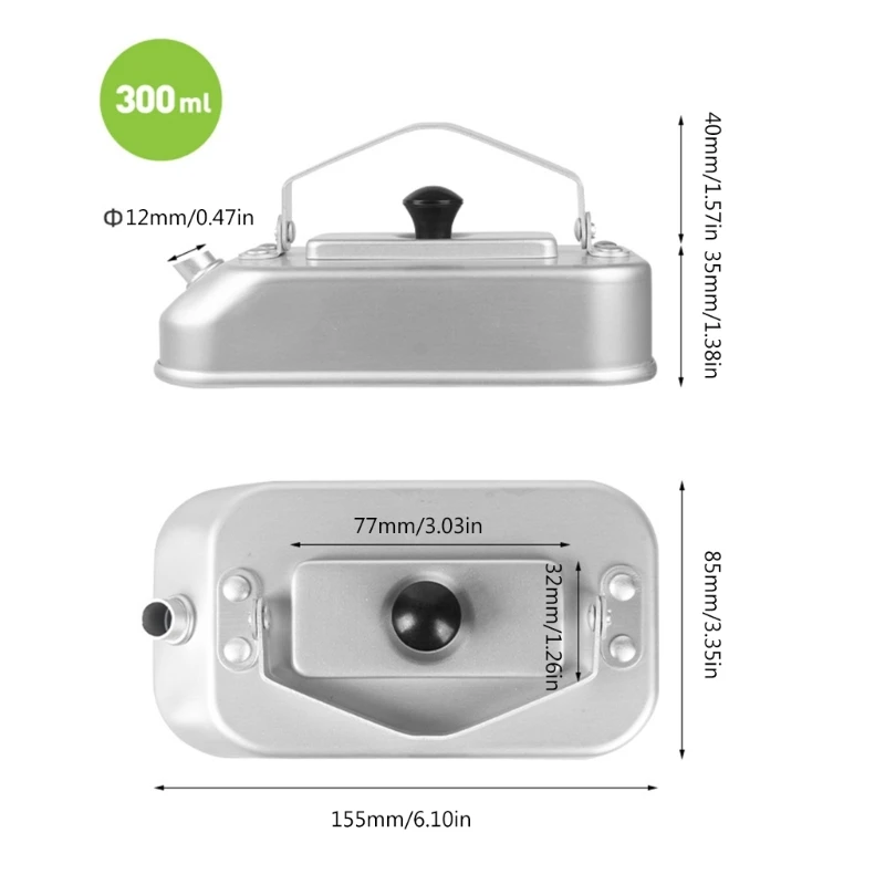 Mini Aluminum Kettle with Handle Water Boiler Teapot Outdoor Cookware DropShipping