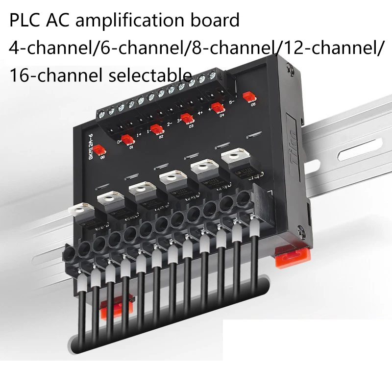 Solid-state relay module with thyristor outputting 220V, PLC AC amplifier board with optocoupler isolation and no contacts for l