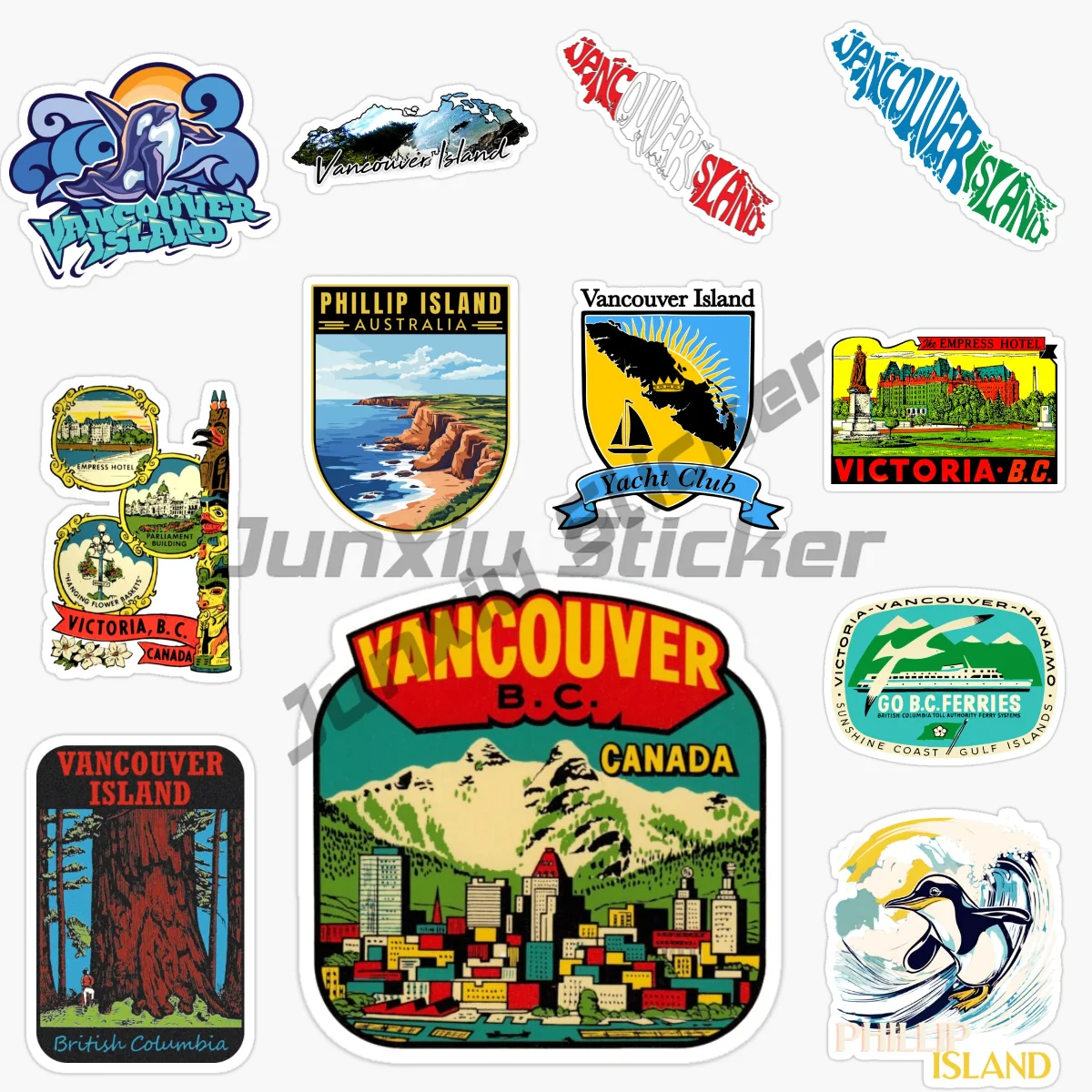 Seychelles Capital Victoria Scenic Car Stickers Vinyl Self Adhesive Stickers