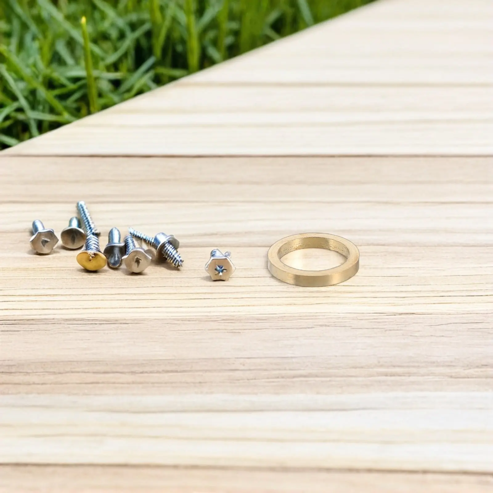 10Pcs Solid Copper Flat Washers Metric Door Hinge Gaskets for Silent Operation Heavy Duty Hinge Repair Kit Wood Metal Door