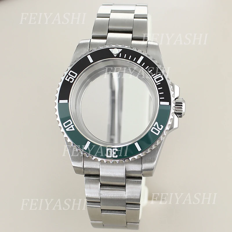 

40mm Watch Case 20mm Bracelet 316L Stainless Steel For Seiko NH34 NH35 NH36 NH38 Miyota 8215 ETA 2824 Movement 28.5mm Dial Parts