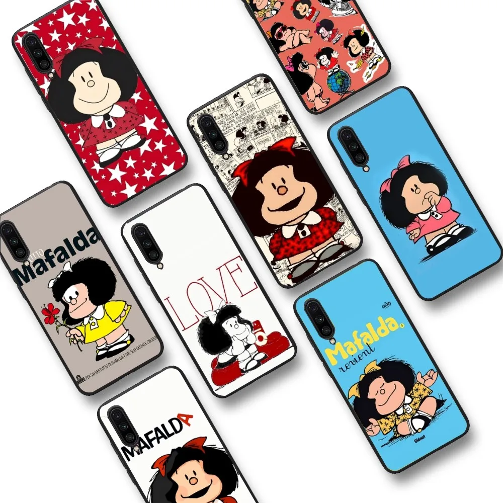 Anime M-Mafalda Phone Case For Xiaomi Mi 5X 8 9 10 11 12 lite pro 10T PocoX3pro PocoM3 Note 10 pro lite