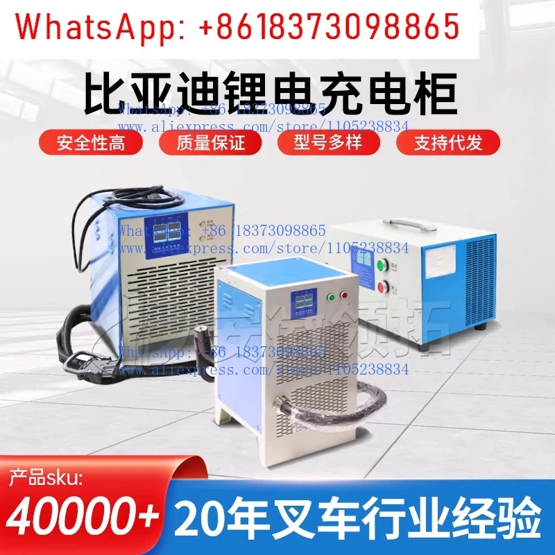 

Forklift accessories Electric forklift lithium battery charging cabinet 24V/80V/100A charger charging gun