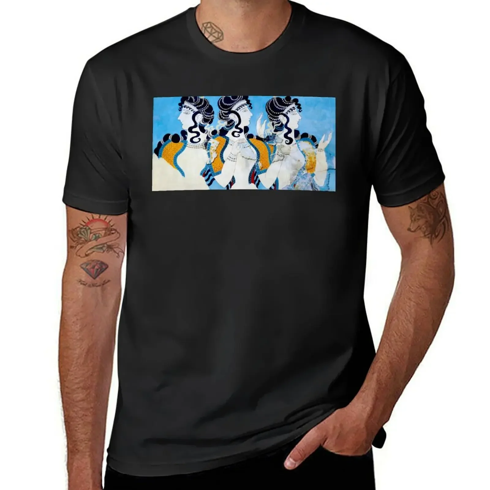 Ladies in Blue Fresco T-Shirt blacks shirts graphic tee oversized graphic tee mens white t shirts