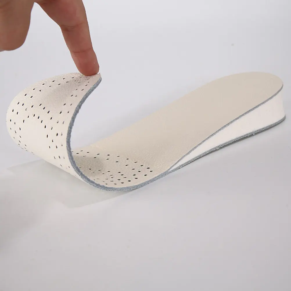 1Pair Invisible Height Increase Shoe Pads Premium Cowhide Eva Insole for Sneakers Boots Deodorant Slip Resistant Heel Lift