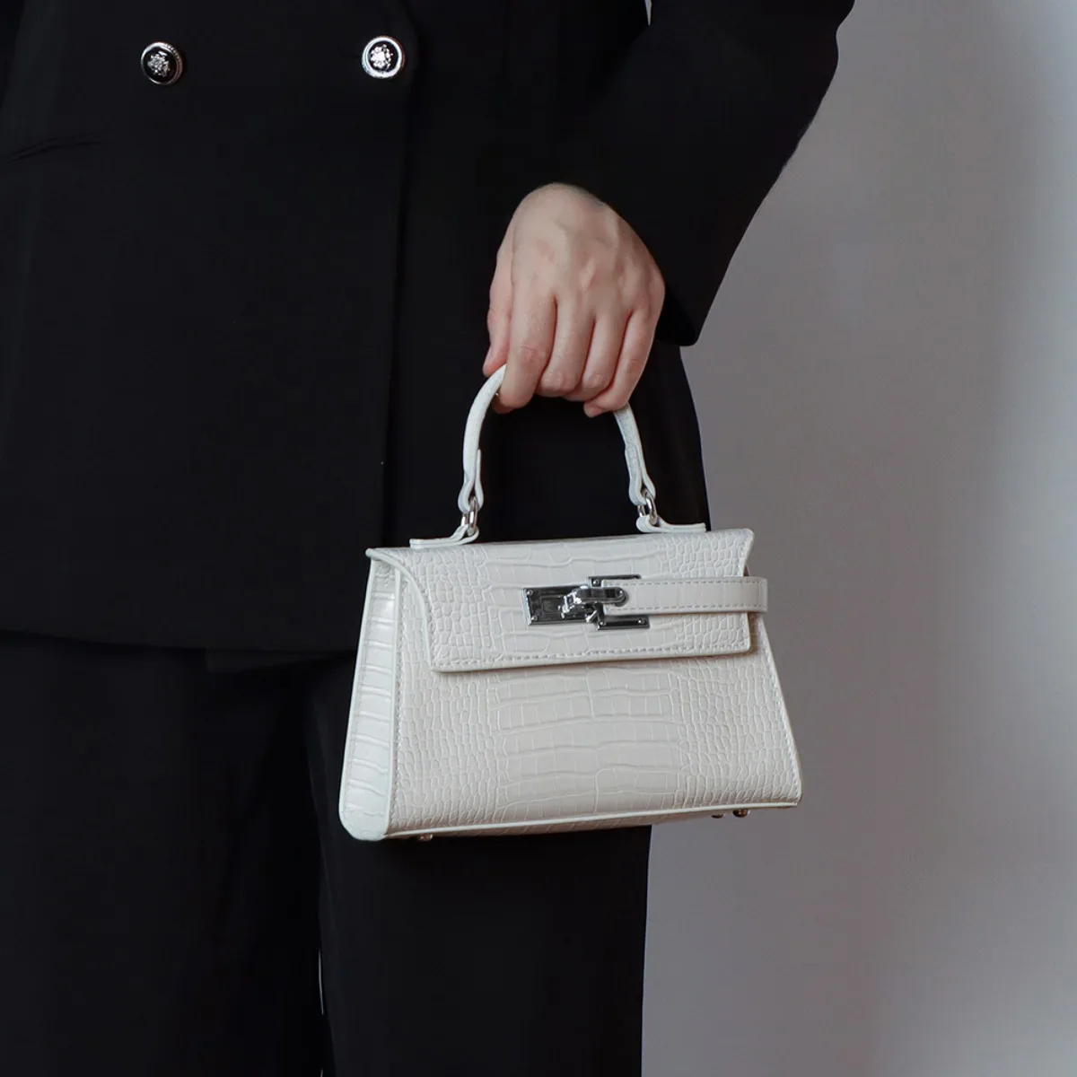 

JIOMAY 2025 New Women's Fashion Crocodile Pattern PU Leather Shoulder Bag Elegant and Stylish Handbag Perfect for Daily Use