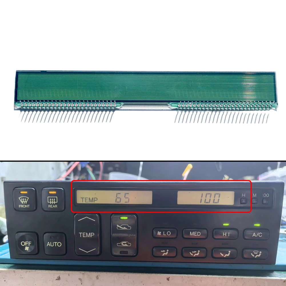 LCD Screen For Lexus LS400 1993-1994 Climate Control A/C Unit Display Module 50-Pin Interface LHD Configuration