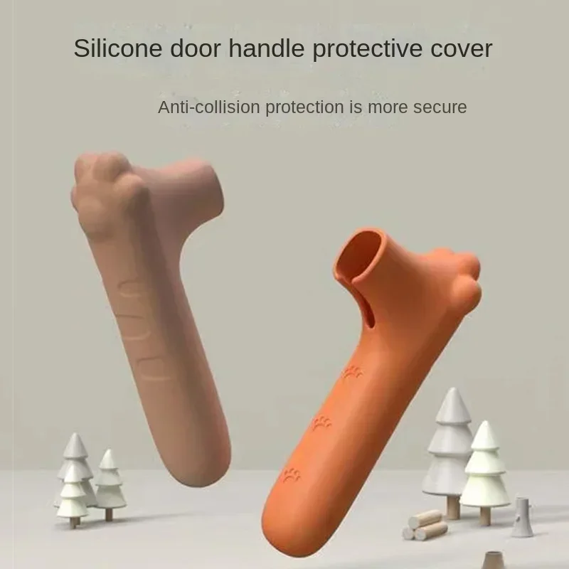 

Children's Siliconedoor Handle Protective Cover Anti-collision Anti-staticdevice Room Door Buffer Pad Entrance Door Handle Cover
