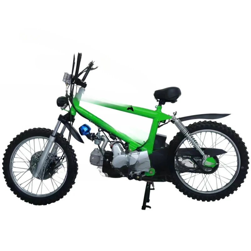 Factory Gas Scooter 1.5L Drum Brake 110cc Motor Bicimoto 4 Stroke Petrol Motorized Bicycle Pedal Bike