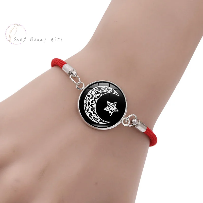 2 قطعة/المجموعة مضيئة زوجين الشمس القمر سوار للنساء الرجال قابل للتعديل المنسوجة حبل سحر الصداقة صديقة حزب مجوهرات هدايا #3