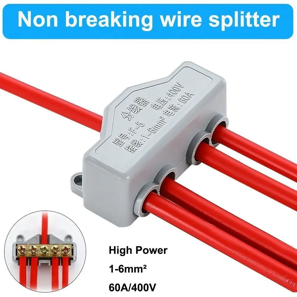 Docking High Power High Power Splitter Conductor Brass Large Current Quick Terminal Block Fast Connector Terminal Blocks