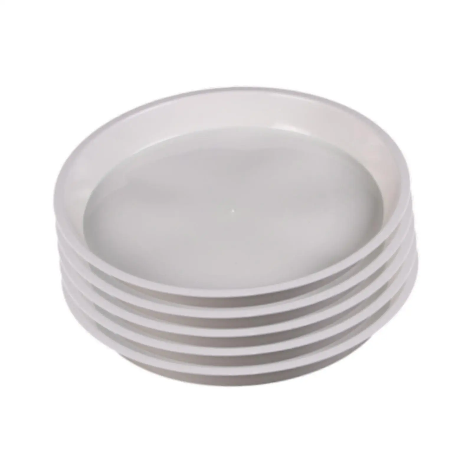Flower Pot Saucers Set Round Plastic Plant Trays for Indoor Outdoor Planters Water Drip Collection Utility