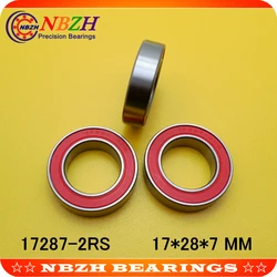 NBZH bearing10pcs/lot 17287-2RS MR17287 17287 17287RS 17x28x7mm Bike Wheels Bottom Bracket Repair Bearing