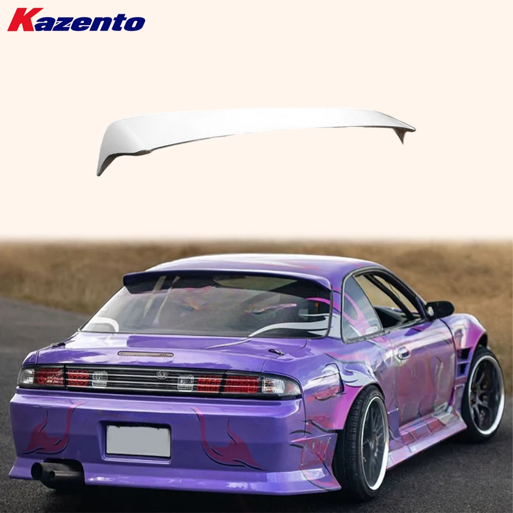 

For Nissan 200SX S14 S14A DM Style Fiberglass Unpaint Rear Roof Spoiler Wing Lip
