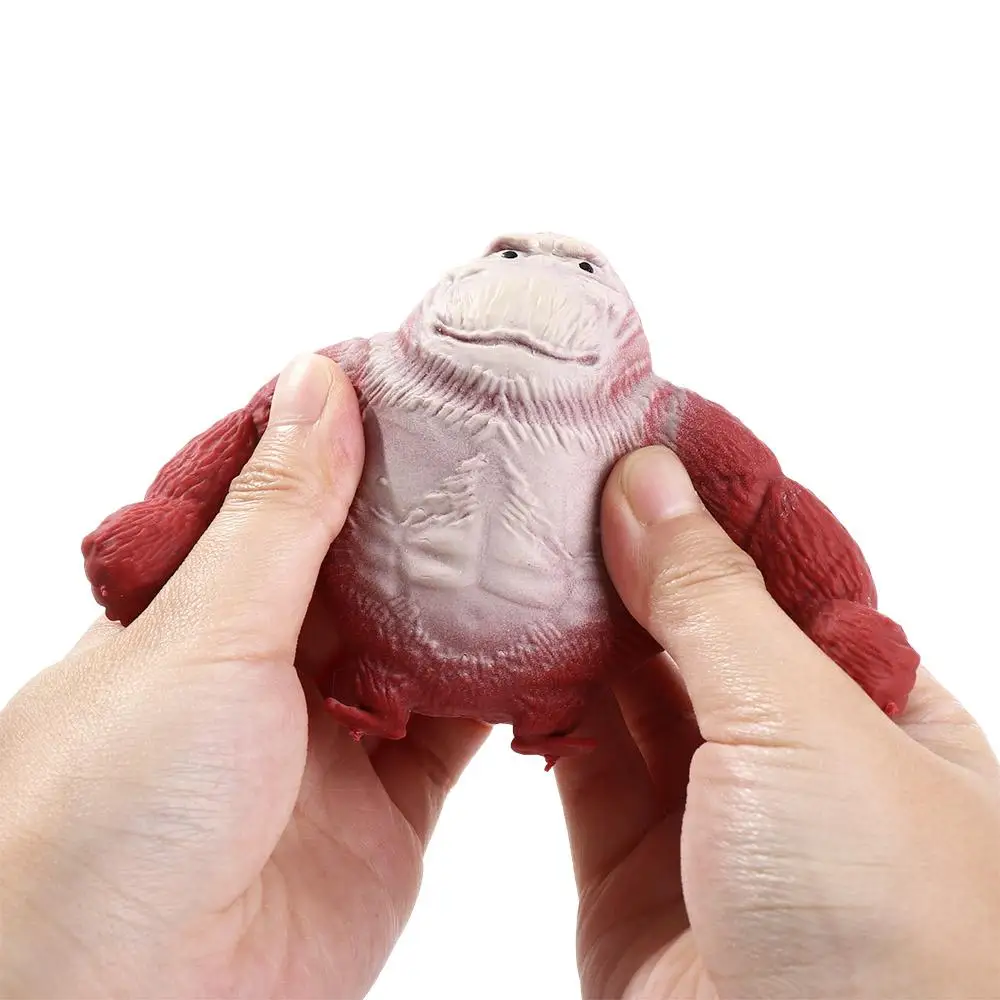 9cm Creative Funny Giant Gorilla Figure Soft Rubber Toys Slow Rebound Stretch Squeezing Monkey Miniatures Elastic Toy